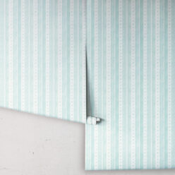 Star Stripe Wallpaper • Turquoise • Rolls