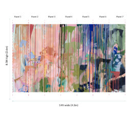 Path Less Travelled Wallpaper Mural • Colourful Painterly Wallpaper • Tiff Manuell • Abstract Expressionist Wallpaper • Large Mural