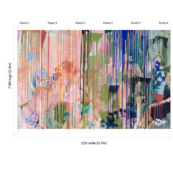 Path Less Travelled Wallpaper Mural • Colourful Painterly Wallpaper • Tiff Manuell • Abstract Expressionist Wallpaper • Small Mural