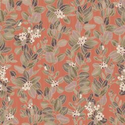 Eucalyptus Wallpaper • Eloise Short • Vintage Floral Wallpaper • Granny Chic Wallpaper • Grandmillennial Style Wallpaper • terracotta • Swatch