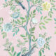 Chinoiserie Wallpaper - Carta da parati floreale - Carta da parati con uccelli - Magnolia - Blush - Campionario