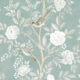 Chinoiserie Wallpaper - Papel Pintado Floral - Papel Pintado Pájaro - Magnolia - Milk Green - Swatch