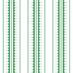 Coquille Wallpaper • Stripe and Scallop Wallpaper • Forest Green • Swatch