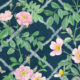 Treilage Wallpaper • Floral Wallpaper • Rose Pink • Swatch