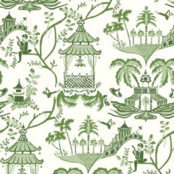 Mulberry Wallpaper • Dianne Bergeron • Moss • Swatch