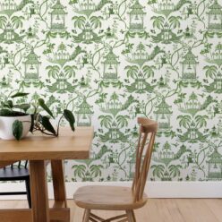 Mulberry Wallpaper • Dianne Bergeron • Moss • Insitu