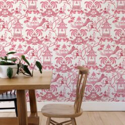 Mulberry Wallpaper • Dianne Bergeron • Peony • Insitu