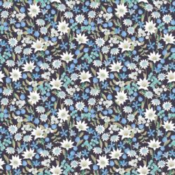 Flannel Flowers Wallpaper • Blue Wallpaper • Swatch