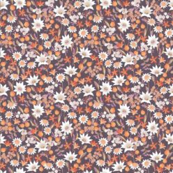 Flannel Flowers Wallpaper • Orange • Swatch