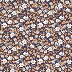Flannel Flowers Wallpaper • Charcoal • Swatch