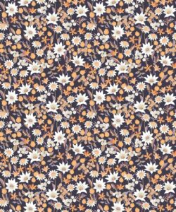 Flannel Flowers Wallpaper - Charcoal - Swatch
