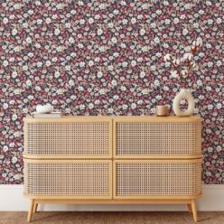 Flannel Flowers Wallpaper • Red Night • Insitu