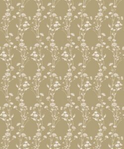 Astrantia Wallpaper - Hackney & Co. - Mustard - Swatch