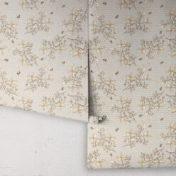 Bee Blossom Wallpaper • Hackney & Co. • Dusty • Roll