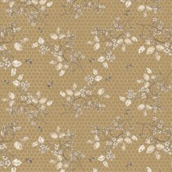 Bee Blossom Wallpaper • Hackney & Co. • Gold • Swatch