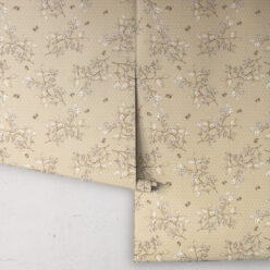 Bee Blossom Wallpaper • Hackney & Co. • Honey • Roll