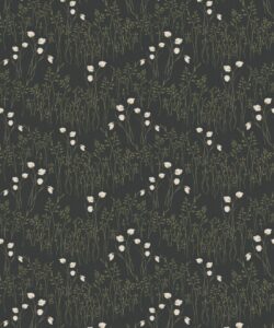 Cotton Grass Wallpaper - Hackney & Co. - Foresta Green - Swatch