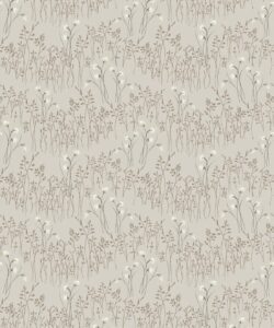 Cotton Grass Wallpaper - Hackney & Co. - Luce Clay - Campione