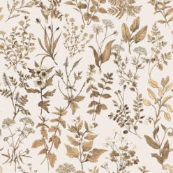 Herb Antique Wallpaper • Hackney & Co. • Stone • Swatch