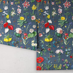 Jolie Wallpaper • Floral Wallpaper • Cobalt • Rolls