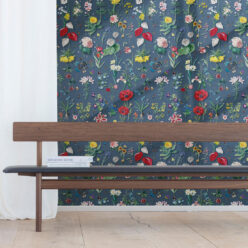 Jolie Wallpaper • Floral Wallpaper • Cobalt • Insitu