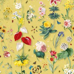 Jolie Wallpaper • Floral Wallpaper • Golden • Swatch