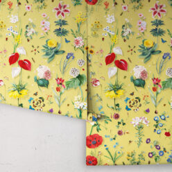 Jolie Wallpaper • Floral Wallpaper • Golden • Rolls