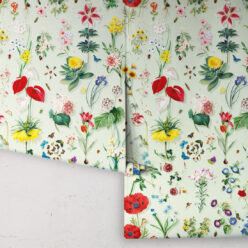Jolie Wallpaper • Floral Wallpaper • Mint • Rolls