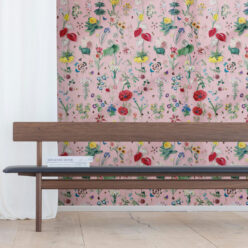 Jolie Wallpaper • Floral Wallpaper • Ribbon • Insitu