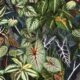 Verde Wallpaper - Carta da parati a foglia verde - Botanical Wallpaper - Blu - Campionario