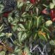 Verde Wallpaper - Carta da parati a foglie verdi - Botanical Wallpaper - Notte - Campionario
