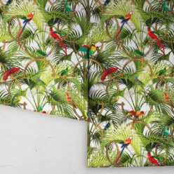 Copacabana Wallpaper • Tropical Bird Wallpaper • Canvas • Roll