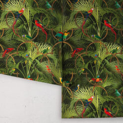 Copacabana Wallpaper • Tropical Bird Wallpaper • Night • Roll