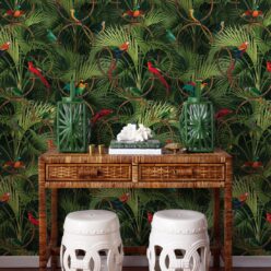 Copacabana Wallpaper • Tropical Bird Wallpaper • Night • Insitu