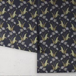 Wild Garlic Wallpaper • Hackney & Co. • Dark Navy • Roll