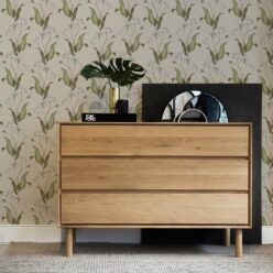 Wild Garlic Wallpaper • Hackney & Co. • French Grey • Insitu