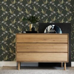 Wild Garlic Wallpaper • Hackney & Co. • Green • Insitu