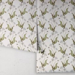 Wild Garlic Wallpaper • Hackney & Co. • Light Stone • Roll