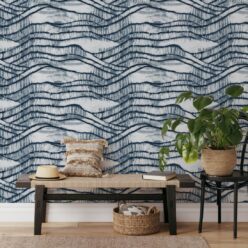 Vista Wallpaper • Shibori • Indigo • Insitu