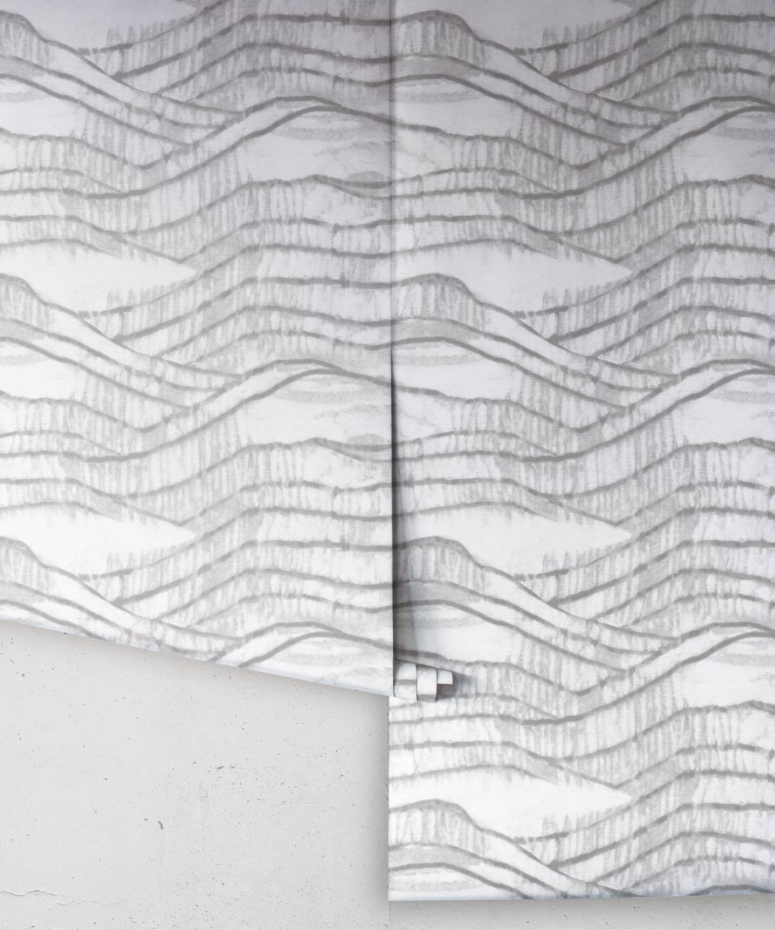 Vista Wallpaper • Shibori • Silver • Rolls