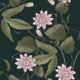 Passiflora Wallpaper - Dark Green  - Swatch
