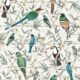 Bamboo Birds Wallpaper • Jacqueline Colley • Ivory • Swatch