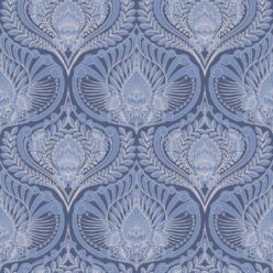 Baroque Fusion Wallpaper • Ornate Luxurious • Blue • Swatch