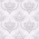 Baroque Fusion Wallpaper • Ornate Luxurious • Grey Reverse • Swatch