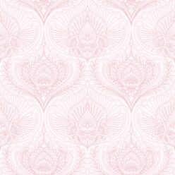 Baroque Fusion Wallpaper • Ornate Luxurious • Pink Reverse • Swatch