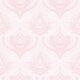 Baroque Fusion Wallpaper - Ornate Luxurious - Pink Reverse - Farbmuster