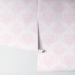 Baroque Fusion Wallpaper • Ornate Luxurious • Pink Reverse • Rolls