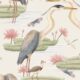 Papel pintado Heron Jacana Giant Lillypad - Snowflake - Swatch