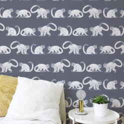 Squirrel Monkeys Wallpaper • Blue • Insitu