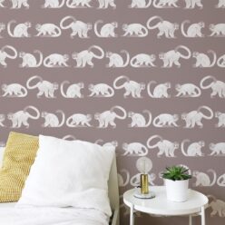 Squirrel Monkeys Wallpaper • Rust • Insitu